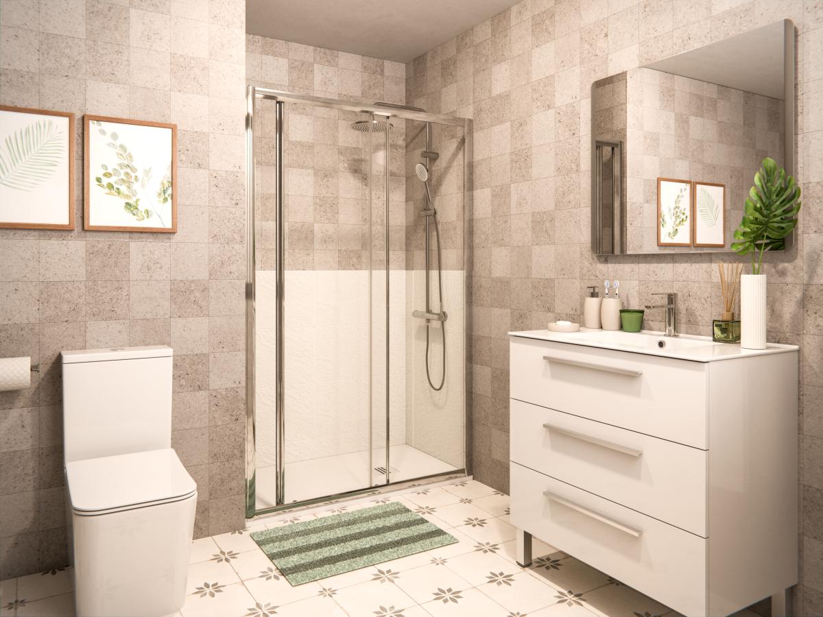 Plato de ducha 120x70 cm blanco - Imagen 2